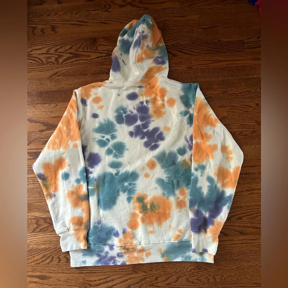 Cheetos Flamin’ Hot Tie Dye Hoodie Multicolor Graphic Sweatshirt Size Large - Picture 3 of 5